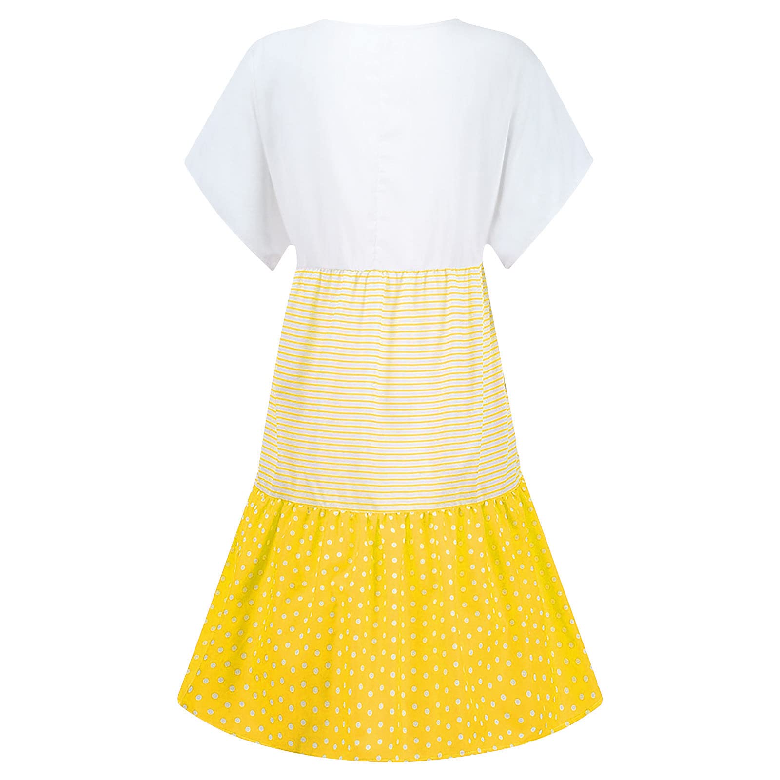 Women's Plus Size Casual Shirt Dresses 2024 | Short Sleeve Midi Boho Sun Dress for Summer, Beach & Vacation | Perfect for Outdoor Activities, Travel & Relaxing