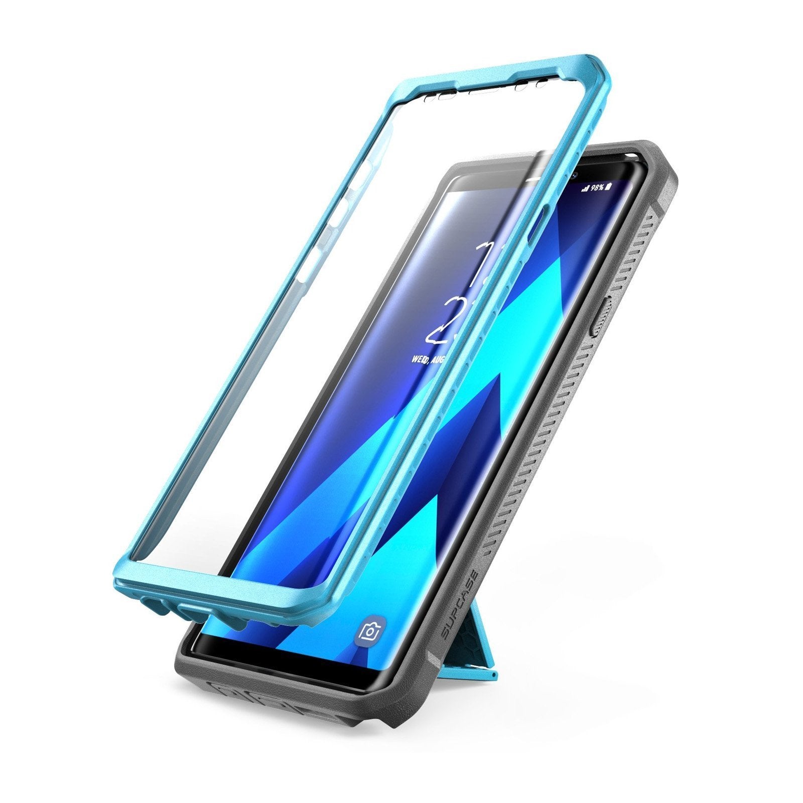 Samsung Galaxy Note9 Unicorn Beetle Pro Rugged Holster Case - Heavy Duty Protection with Kickstand (Blue) | Shockproof Cover for Outdoor, Work & Daily Use