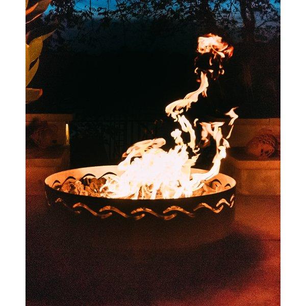 Fire Surfer Outdoor Fire Pit - Portable & Durable Steel Fire Bowl for Backyard, Camping, and Beach Bonfires - Perfect for Roasting Marshmallows & Relaxing Under the Stars