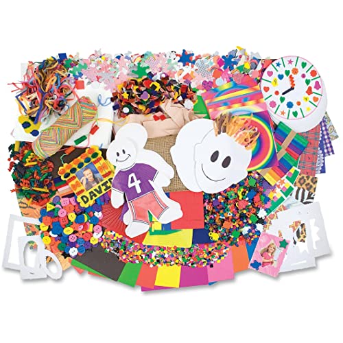 Roylco Big Box of Art and Craft Supplies Kit - 250+ Pieces for Kids DIY Projects, Classroom Activities & Creative Gift Making