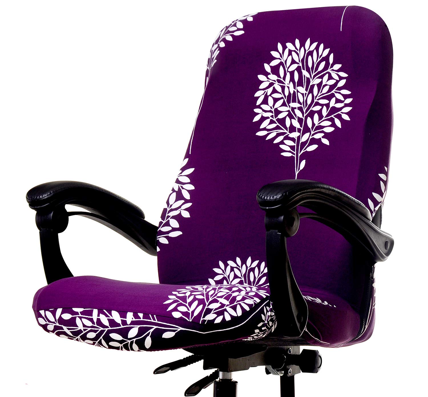 XNN Stretchable Office Chair Cover - Breathable Protective Slipcover for Computer & Gaming Chairs | Home Office & Workspace Decor (Black)