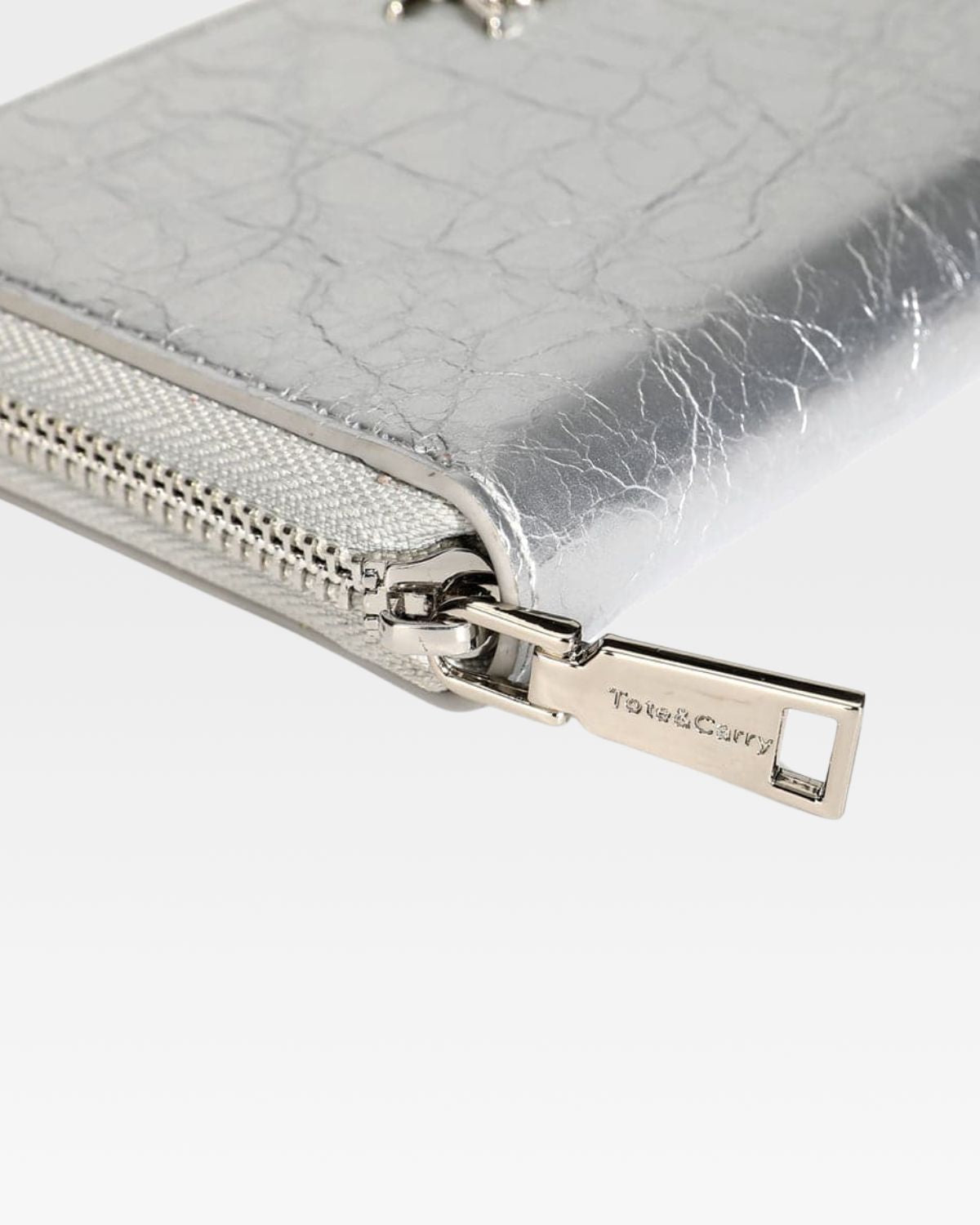 Silver Clutch Wallet for Women - Slim RFID Blocking Credit Card Holder - Perfect for Parties, Travel & Everyday Use