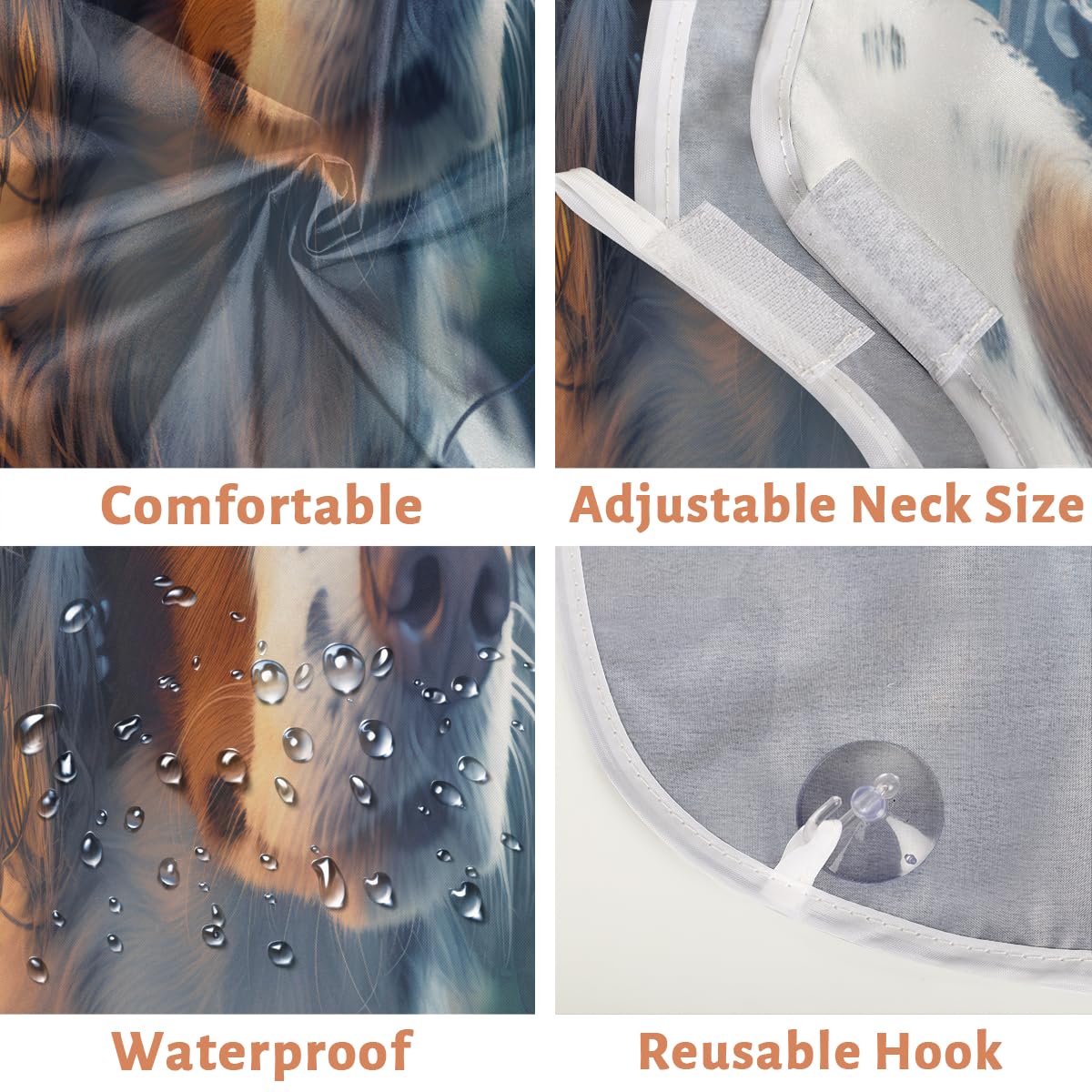 **Men's Beard Shaving Bib - Waterproof Hair Dye & Makeup Apron for Barbers, Stylists & DIY Grooming - Sink Hair Catcher for Easy Cleanup - Perfect Gift for Beard Trimming & Haircut**    *(Use: Home grooming, salon styling, beard care, hair dye protection, sink hair cleanup, barber accessories, DIY haircuts, men's grooming gifts)*