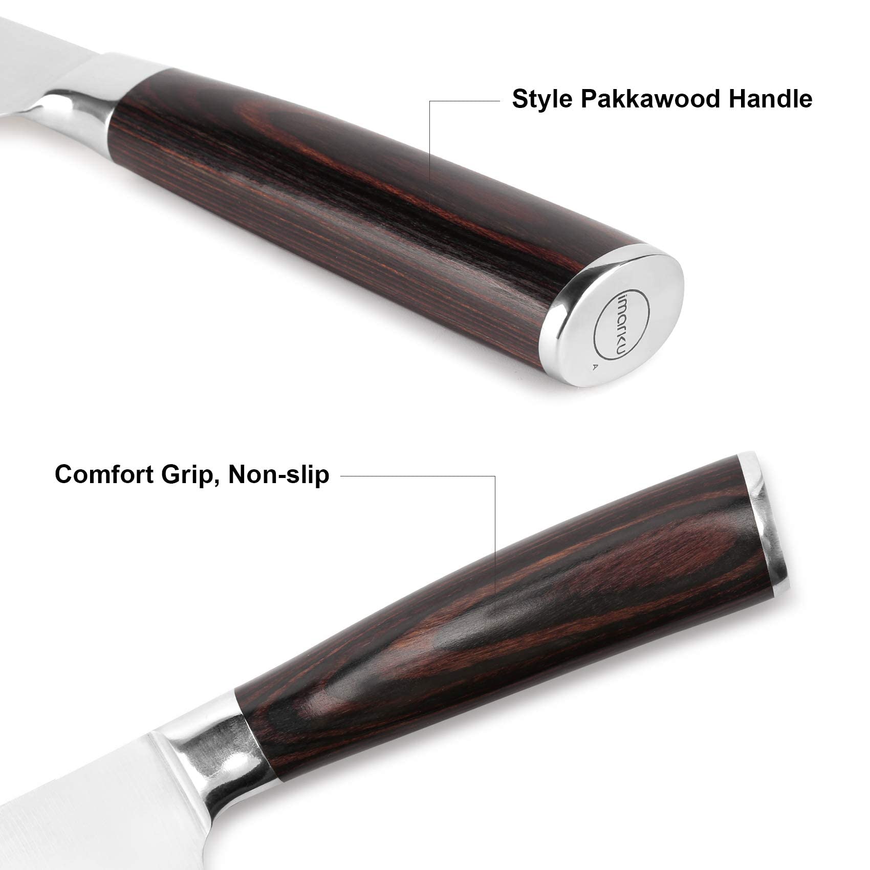 Imarku 10-Inch Professional Bread Knife - German High Carbon Stainless Steel Serrated Edge for Slicing Crusty Bread, Cakes & Pastries | Perfect for Home Baking, Bakeries & Birthday Gifts