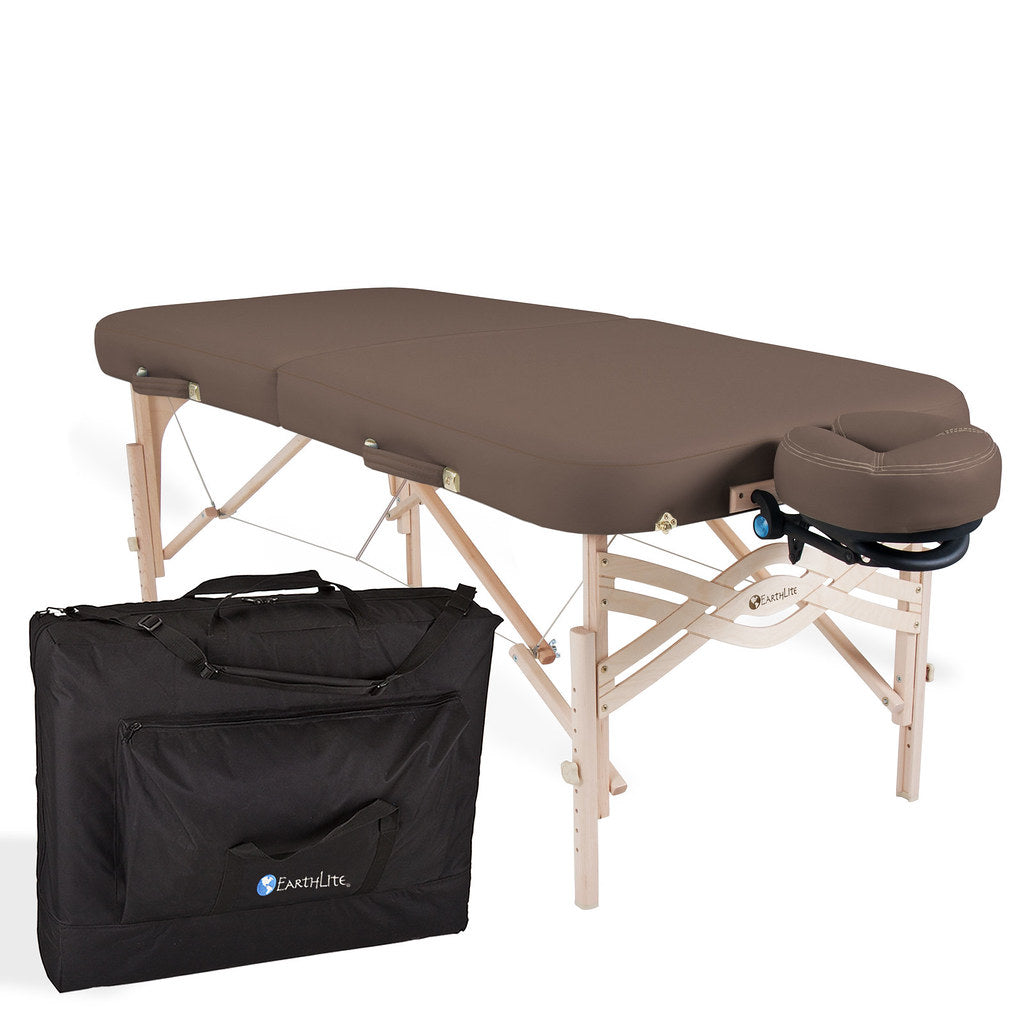 Earthlite Spirit Portable Massage Table with Carrying Case - Professional Foldable Massage Bed for Therapists, Home Use, Spa & Reiki Sessions - Ideal for Mobile Massage Business & Relaxation Therapy