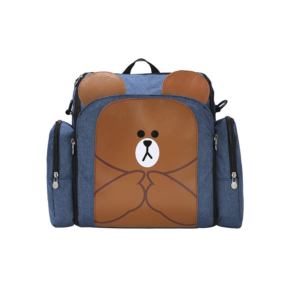 Wide Open Diaper Bag Backpack - Multi-Functional Waterproof Baby Travel Tote with Insulated Pockets | Perfect for Daycare, Hospital Visits & Family Outings