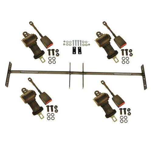 4-Pack Golf Cart Seat Belts with Mounting Brackets - Compatible with EZGO, Club Car & Yamaha Models - Safety Upgrade for Golf Carts, Utility Vehicles & Neighborhood Transport