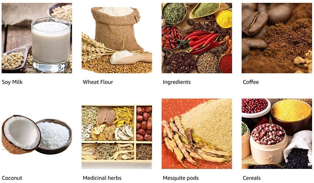 2200W Commercial Electric Grain Grinder for Corn, Wheat, Coffee & Cereals - Heavy Duty Mill Machine with Funnel - Perfect for Home Brewing, Baking & Animal Feed Preparation