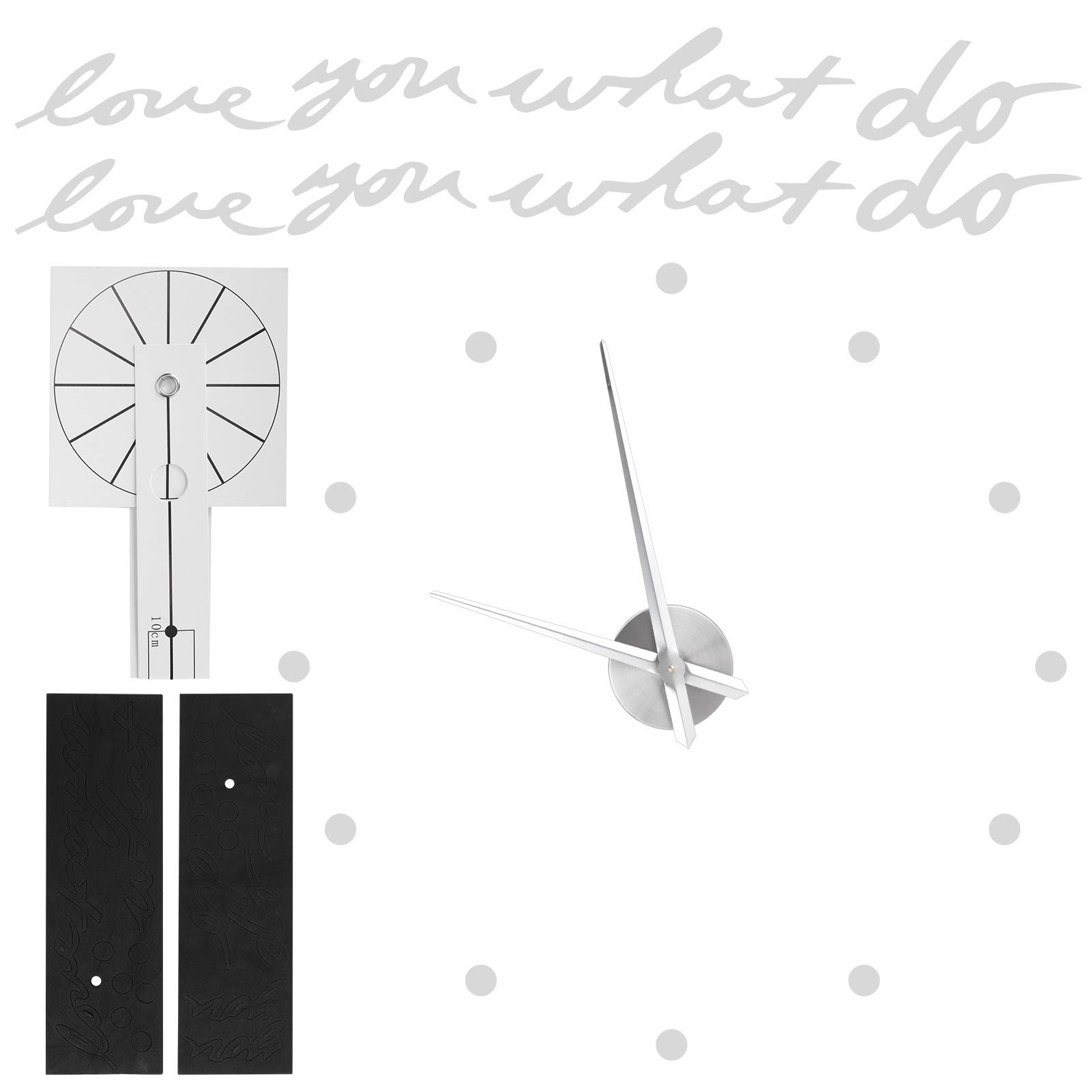 DIY Frameless Wall Clock with Mirror Surface - Large Modern Sticker Clock for Living Room, Bedroom, Kitchen & Office Decor - Perfect Home Gift (Silver) | Ideal for Wall Decor, Unique Housewarming Present & Stylish Interior Design