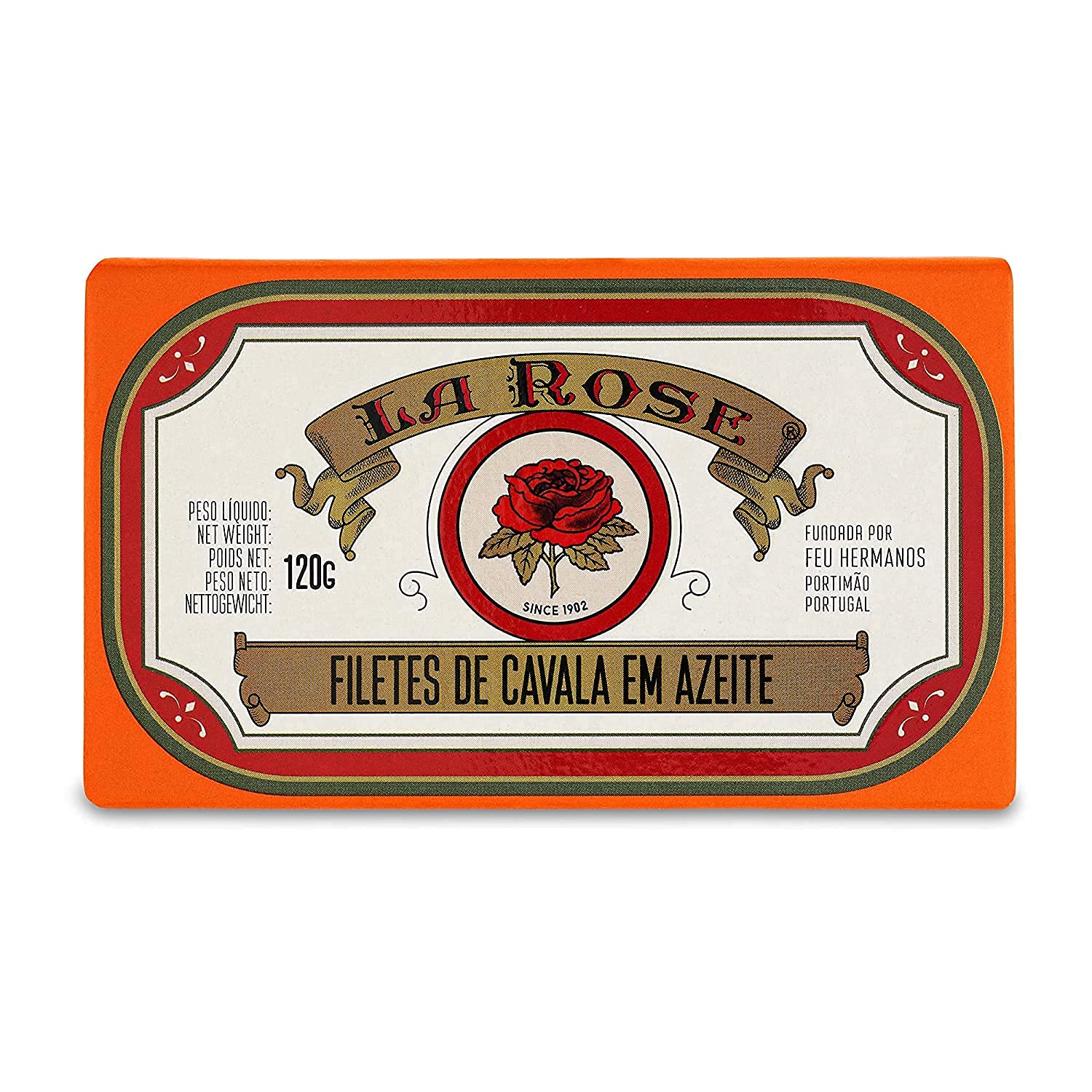 Premium La Rose Portuguese Canned Fish Gift Set - 5 Varieties (Sardines, Codfish, Tuna, Mackerel) - Gourmet Seafood Selection for Picnics, Charcuterie Boards & Mediterranean Cooking