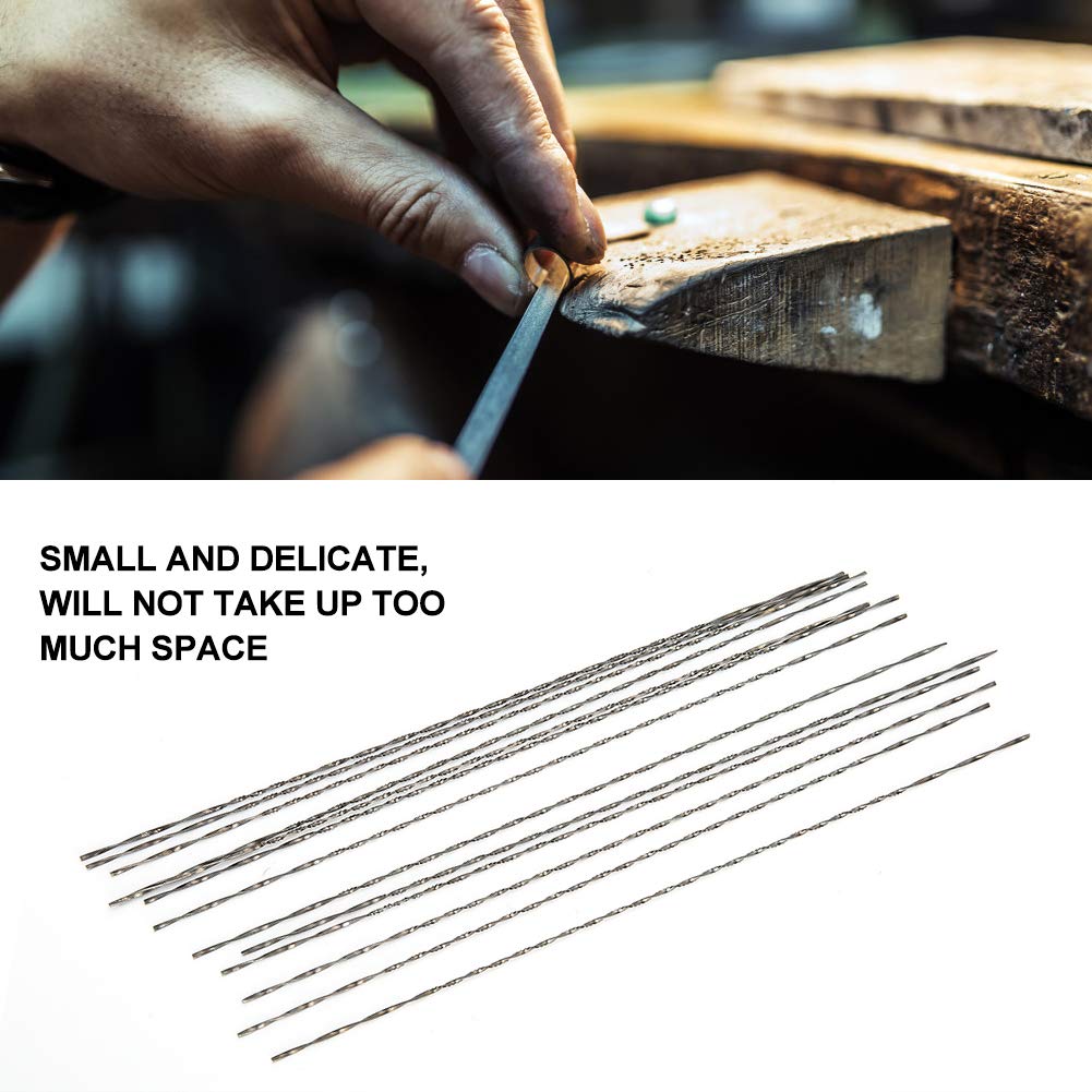12pcs Tungsten Steel Spiral Teeth Scroll Saw Blades for Woodworking, Metal, Jewelry & Wax Engraving - High Precision Cutting Tools for DIY Crafts and Professional Use