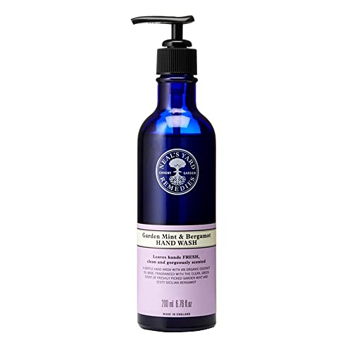 Neal's Yard Remedies Organic Garden Mint & Bergamot Hand Duo Set - Moisturizing Hand Lotion & Refreshing Hand Wash | Perfect for Home, Spa, and Gift Giving