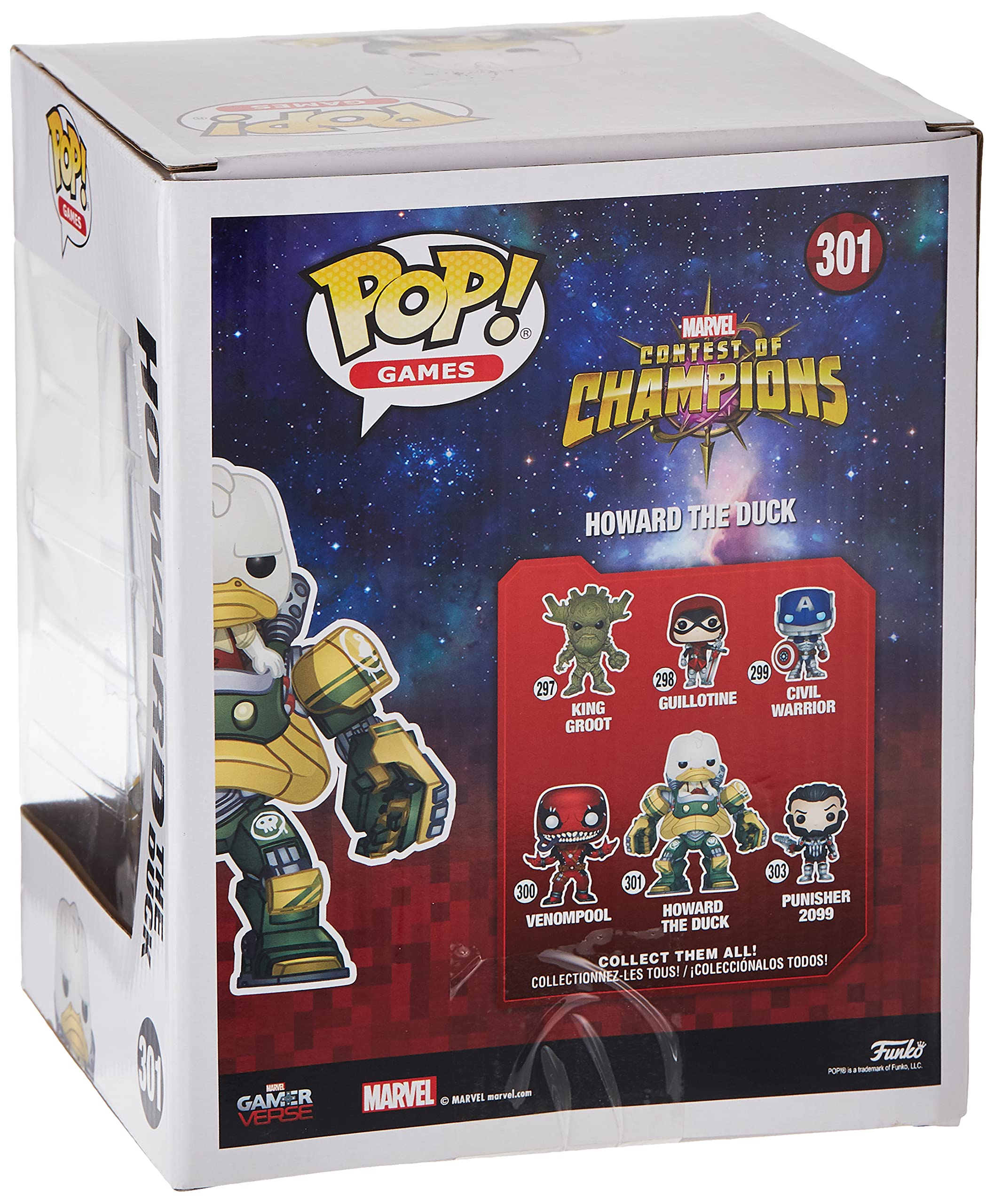 Funko Pop! Marvel Contest of Champions Howard The Duck Collectible Figure - Perfect for Marvel Fans, Gaming Enthusiasts, and Pop Culture Collectors