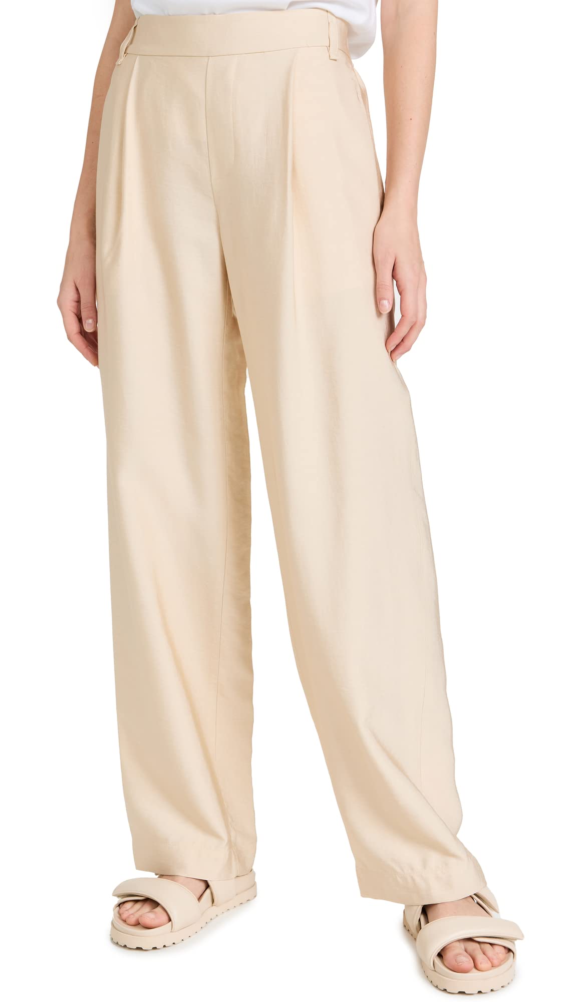 Vince Women's Straight Leg Pull-On Pants - Comfortable Stretch Fabric for Work, Office & Casual Wear | Easy On/Off Design for Everyday Style
