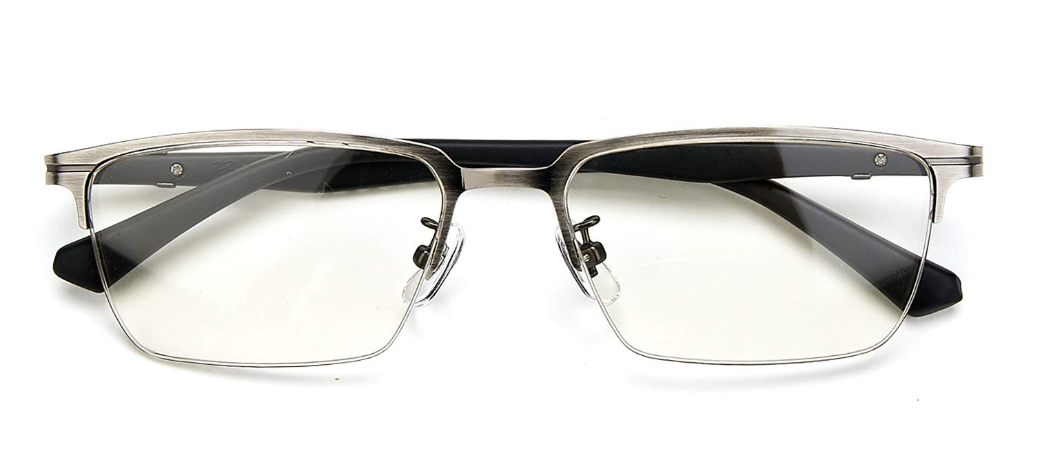 Blue Light Blocking Progressive Multifocal Reading Glasses for Men - Anti-Eye Strain Computer Glasses for Office Work & Screen Use