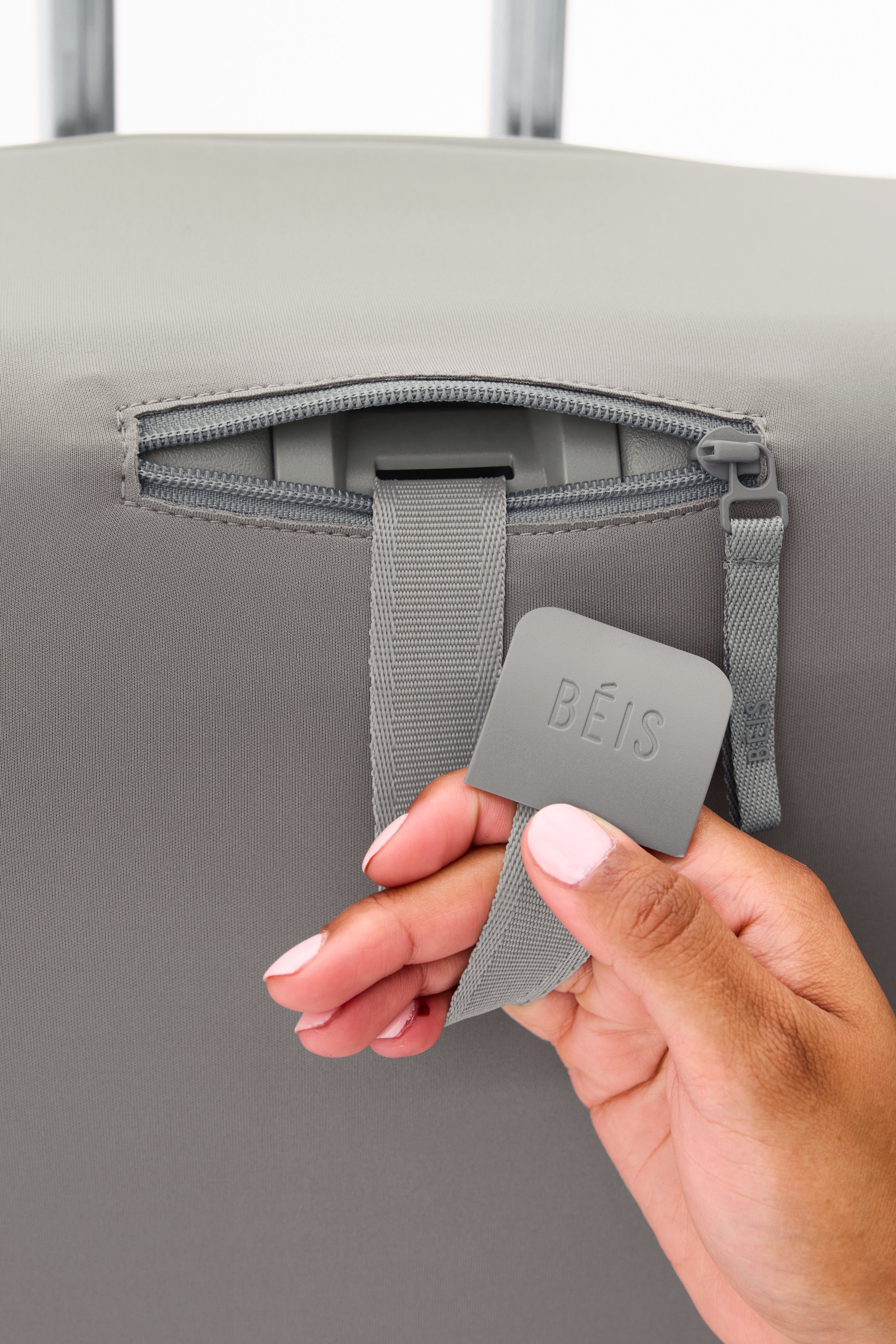 Premium Grey Carry On Luggage Cover - Waterproof & Scratch-Resistant Travel Protector for Airlines (Perfect for Business Trips & Weekend Getaways)