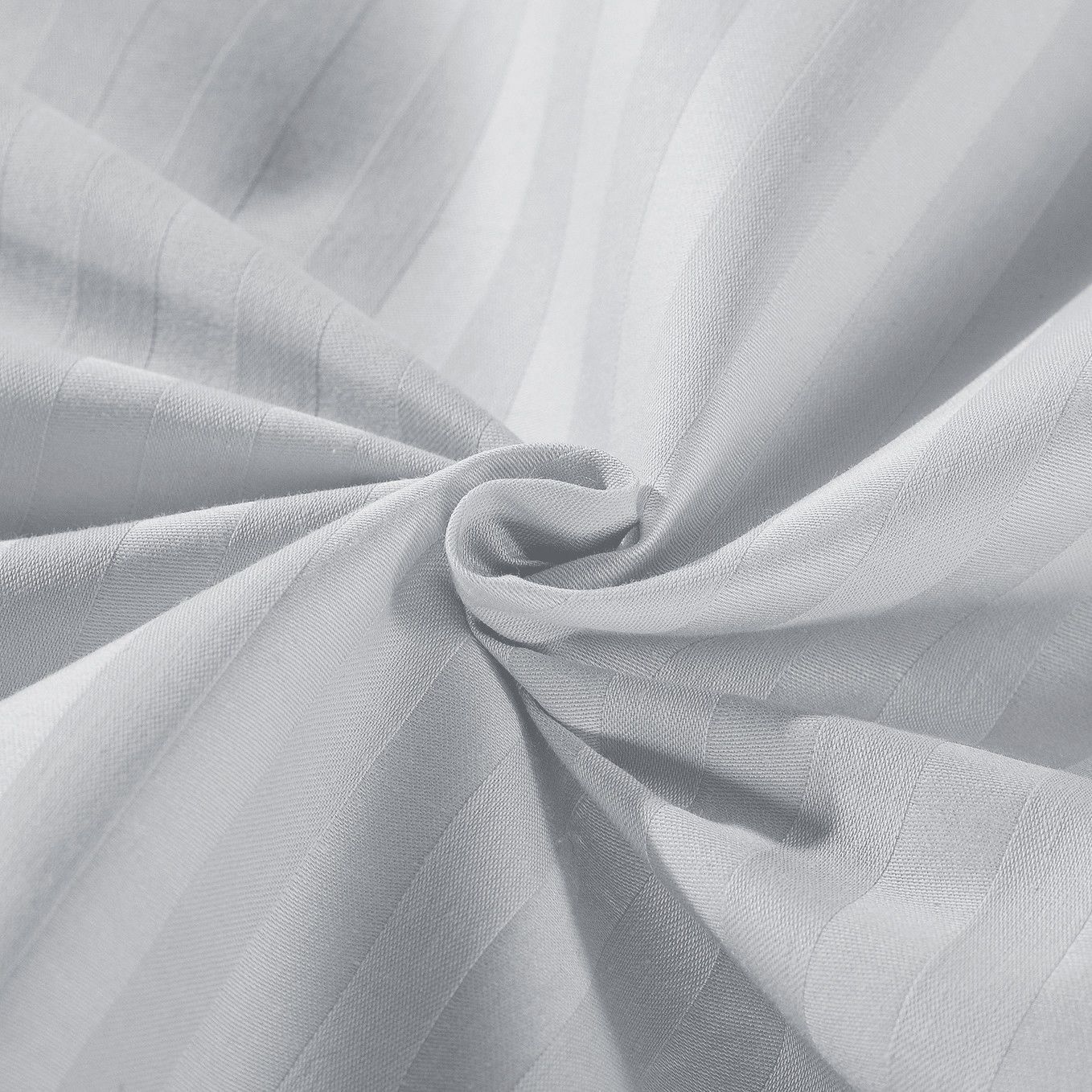 Premium 1200 Thread Count 100% Egyptian Cotton Queen Sheet Set - Luxury Hotel Quality Stripe Design in Silver | Soft & Breathable Bedding for Ultimate Comfort in Master Bedrooms & Guest Rooms