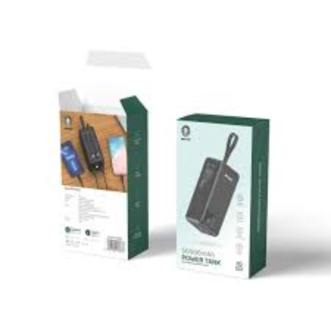 Green Lion 50000mAh High Capacity Power Bank - Fast Charging Portable Charger for iPhone, Android, Tablets - Perfect for Travel, Camping, and Emergency Backup
