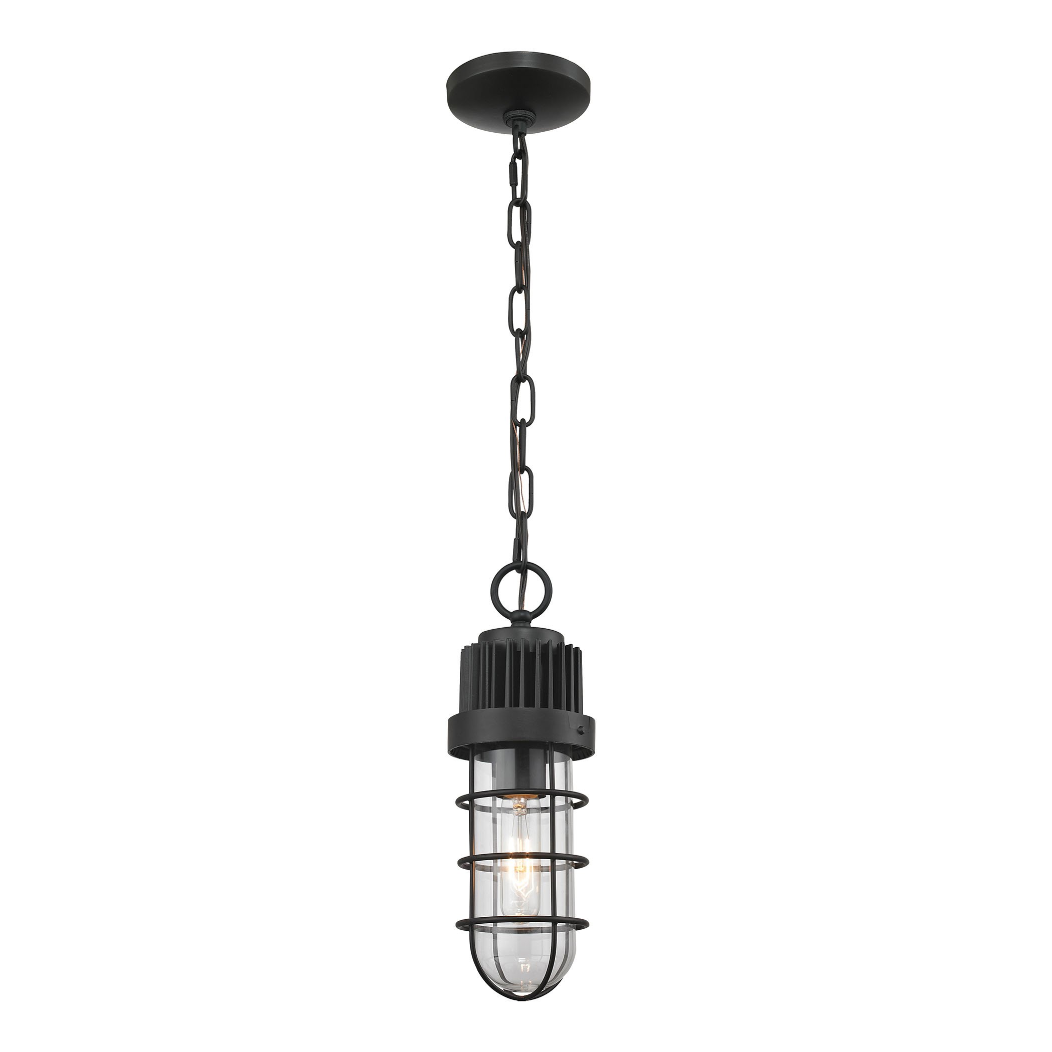 ELK Lighting 67063/1 Oil-Rubbed Bronze Mini Pendant Light - Perfect for Kitchen Island, Dining Room, or Entryway Lighting