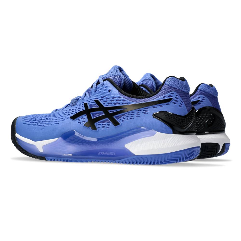 ASICS Gel Resolution 9 Men's Clay Court Tennis Shoes - Sapphire/Black - High-Performance Stability & Durability for Competitive Play on Clay Courts