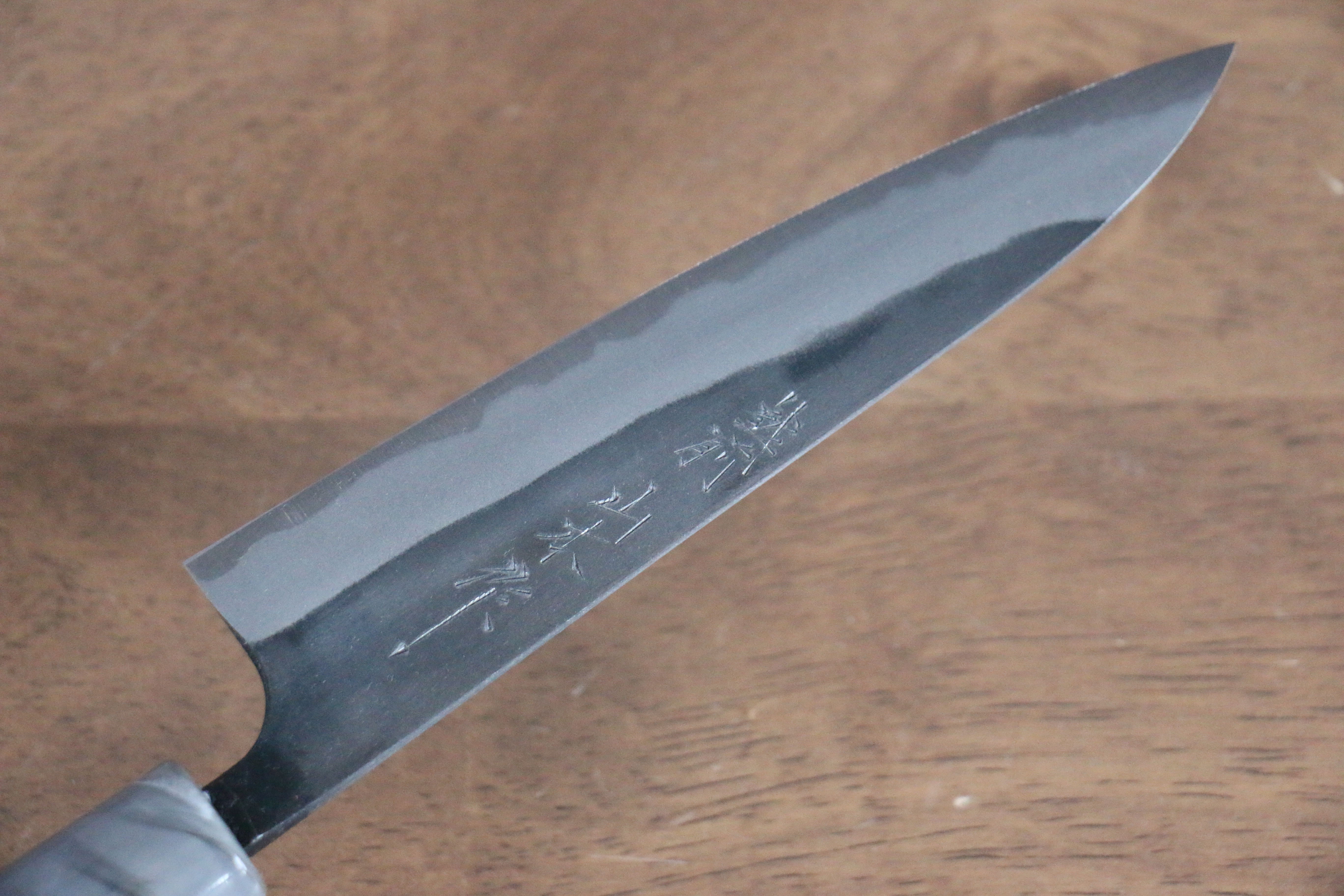 Premium Nao Yamamoto White Steel No.2 Kurouchi Petty Utility Knife 140mm - Cherry Blossom Handle Japanese Kitchen Knife for Slicing, Peeling & Precision Cutting - Perfect for Home Chefs & Sushi Preparation