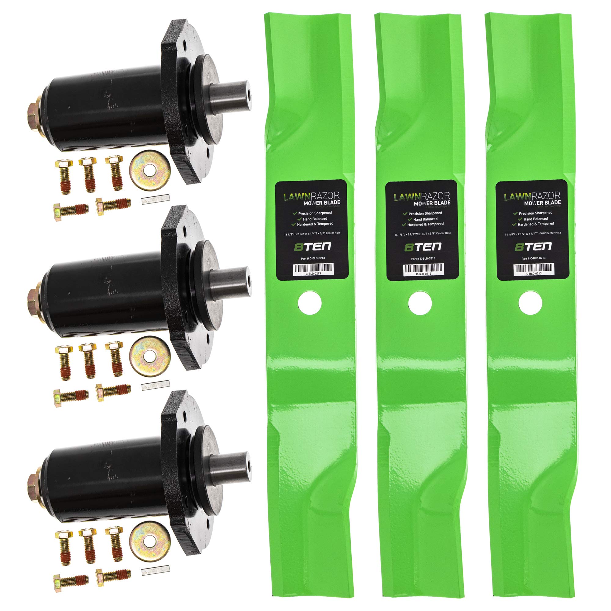 8TEN High Lift Spindle Blade Kit for Ariens 48