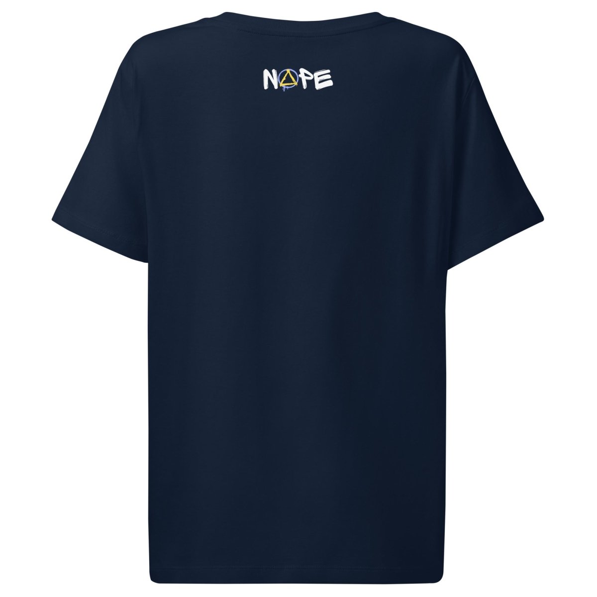 NOPE Collection Women's Graffiti Sobriety Symbol Organic Cotton T-Shirt - Perfect for Sober Living, Recovery Support & Casual Streetwear