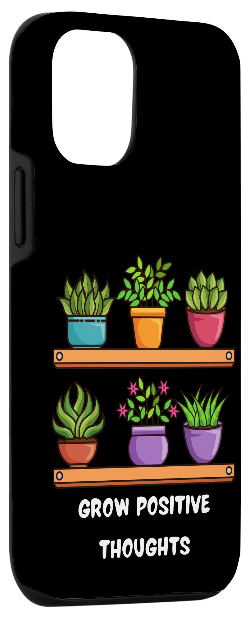 iPhone 12/12 Pro Case - Inspirational Plant Lover Design with Positive Quote for Men & Women - Perfect for Nature Enthusiasts & Daily Motivation