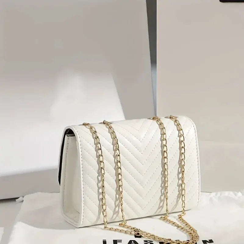 Luxury Women's Quilted Crossbody Bag with Tassel Decor - Fashionable Square Shoulder Purse for Daily Use, Work, Travel & Evening Events