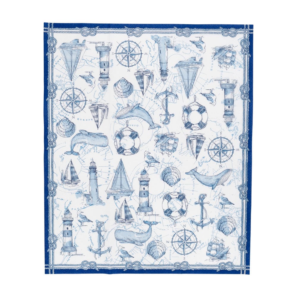 Premium Cotton Guest Towels Set - Soft & Absorbent Bathroom Hand Towels for Home & Hotel Use - Perfect for Guest Bathrooms, Powder Rooms & Coastal Decor