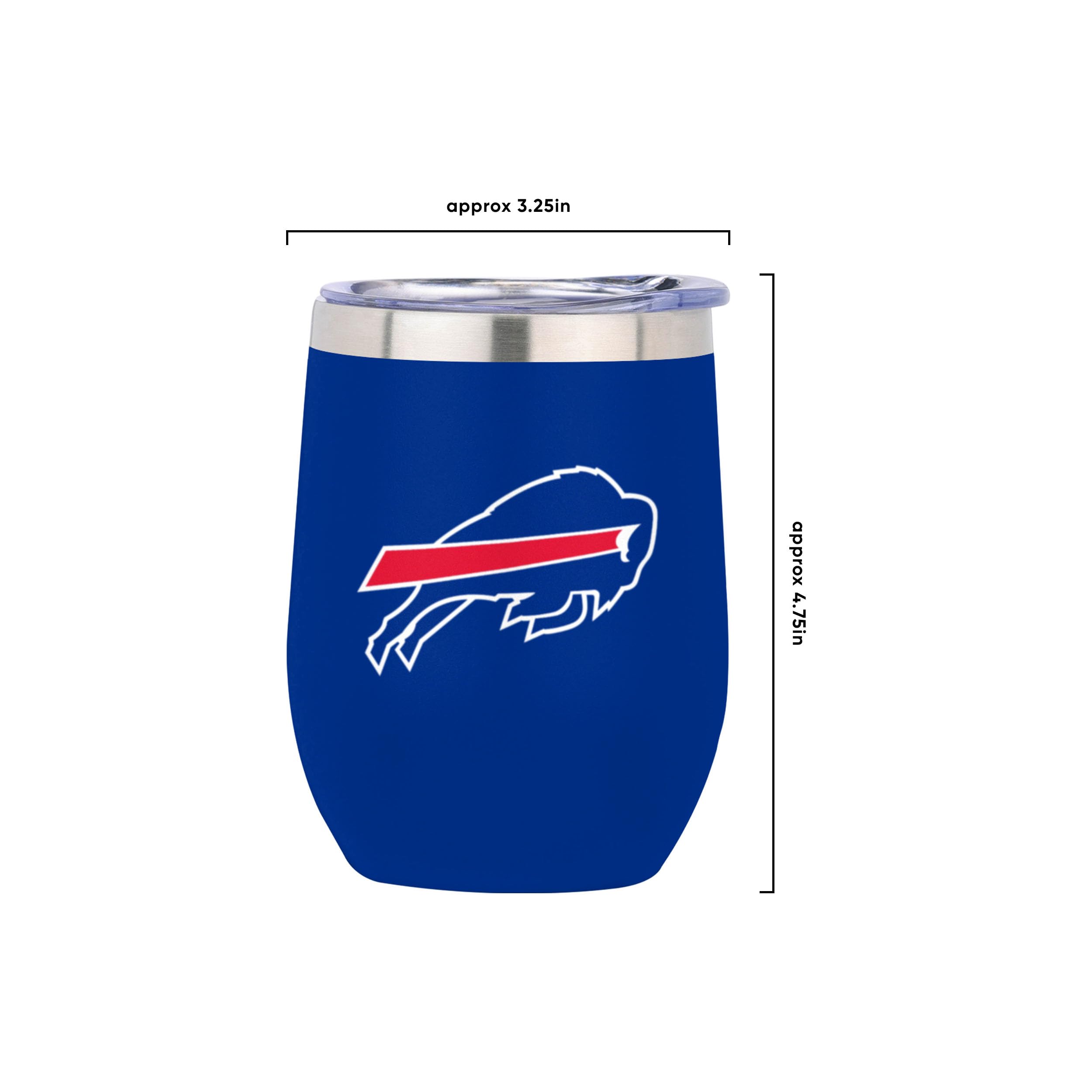 FOCO NFL Team Logo Insulated Travel Mug 12oz - Stainless Steel Unisex Mini Tumbler with Lid - Perfect for Coffee, Tea & Cold Drinks at Games, Office & Outdoor Adventures