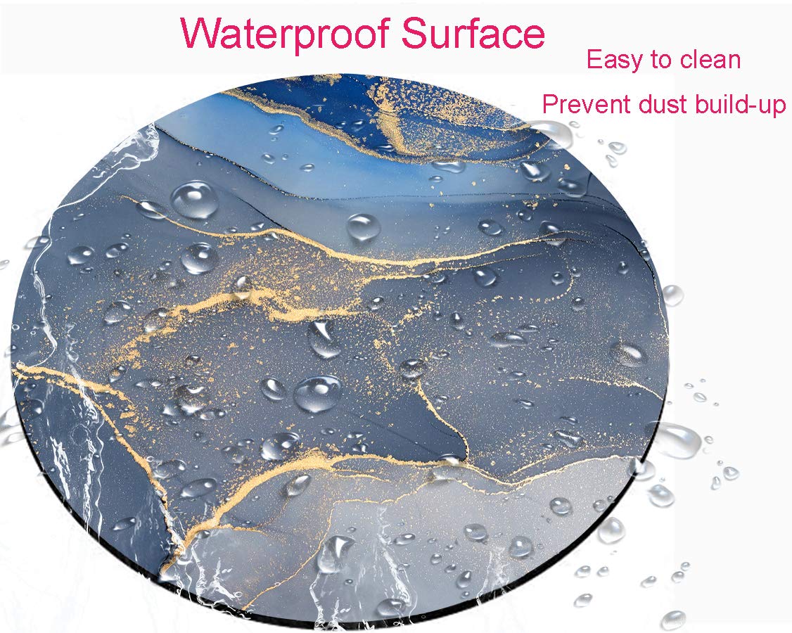 Premium Marble Texture Mouse Pad - Non-Slip Rubber Base Gaming & Office Mouse Mat (7.9