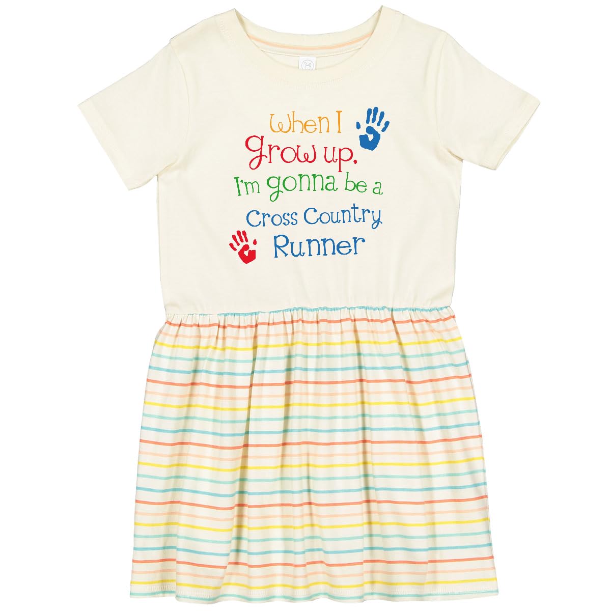 Inktastic Cross Country Runner Future Toddler Dress - Cute Running Themed Outfit for Baby Girls & Toddlers - Perfect for Sports Day, Playdates & Family Photos