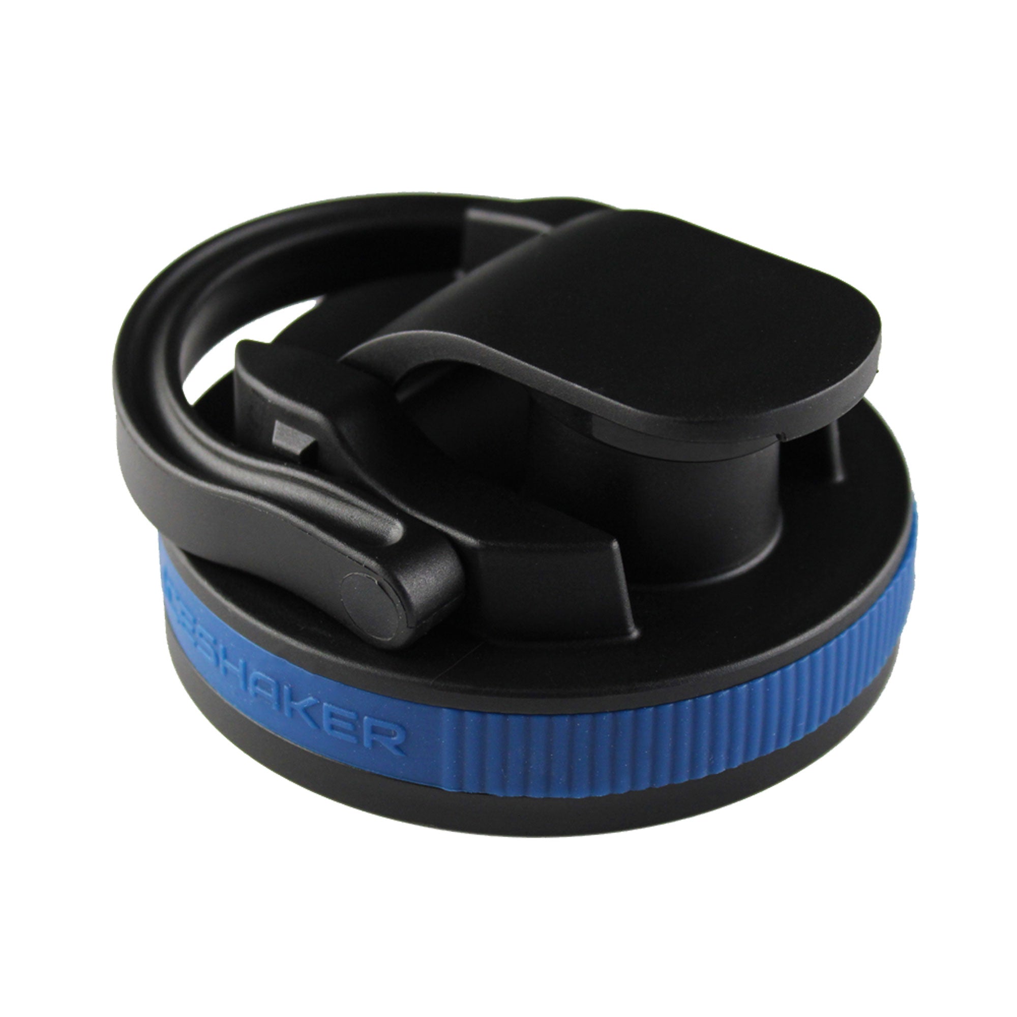 26oz Protein Shaker Bottle Lid - Black with Navy Blue Band - Perfect for Gym, Sports & Post-Workout Nutrition