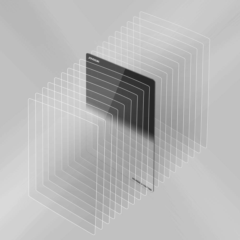 100x150mm Square ND Filter - Soft Graduated Gray Neutral Density Filter - 18 Layer Multi-Coated Optical Glass Schott B270 - SGND8 0.9 3-Stop - Perfect for Landscape Photography & Video Filming