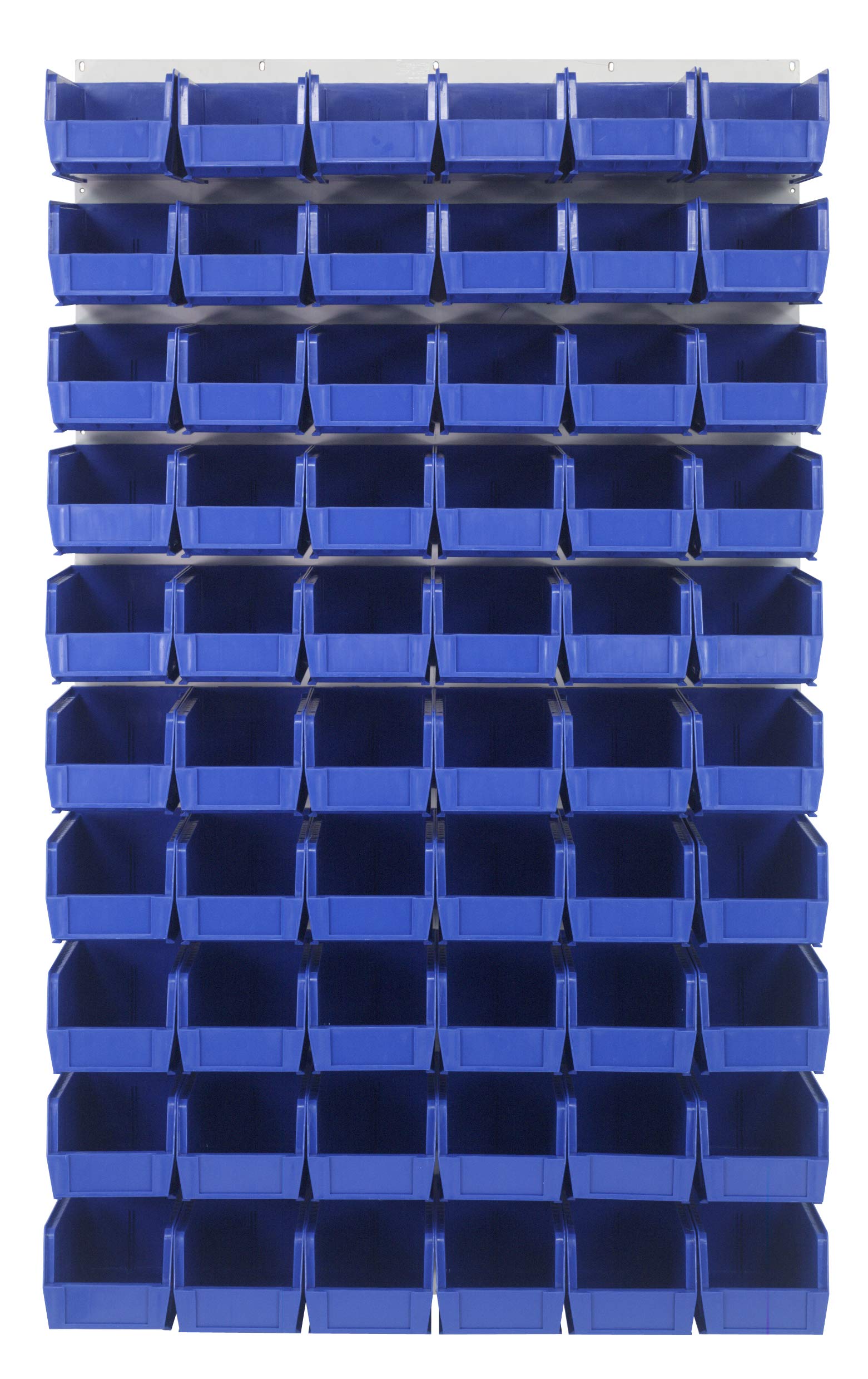 Quantum Storage Systems QLP-3661HC-230-60BL Oyster White Louvered Panels Complete Package with Bins - 36