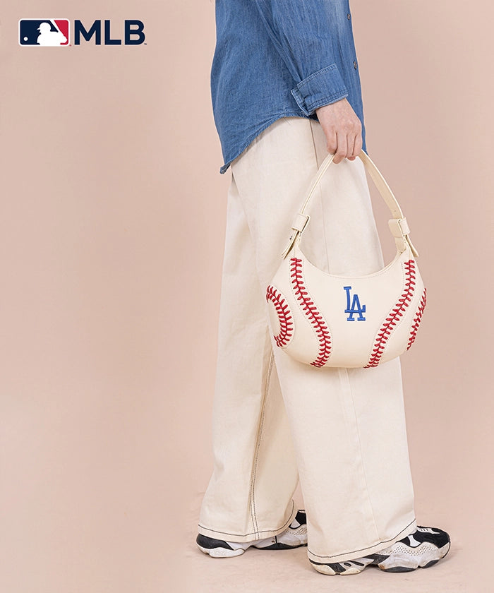 MLB Los Angeles Dodgers Crossbody Hobo Bag for Women - Stylish Shoulder Purse for Baseball Games, Travel & Daily Use