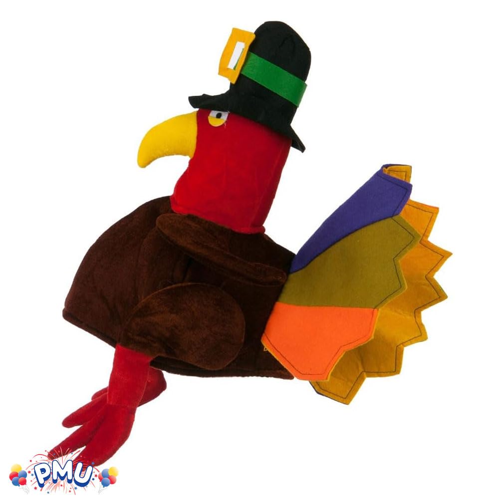 Turkey Hat for Men - Fun Thanksgiving Costume Accessory for Parties & Festive Gatherings