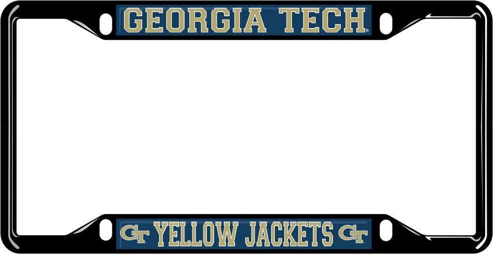 NCAA Licensed Black License Plate Frame - Premium Quality, Durable & Weatherproof - Perfect for College Sports Fans & Car Enthusiasts - Show Your Team Spirit on the Road