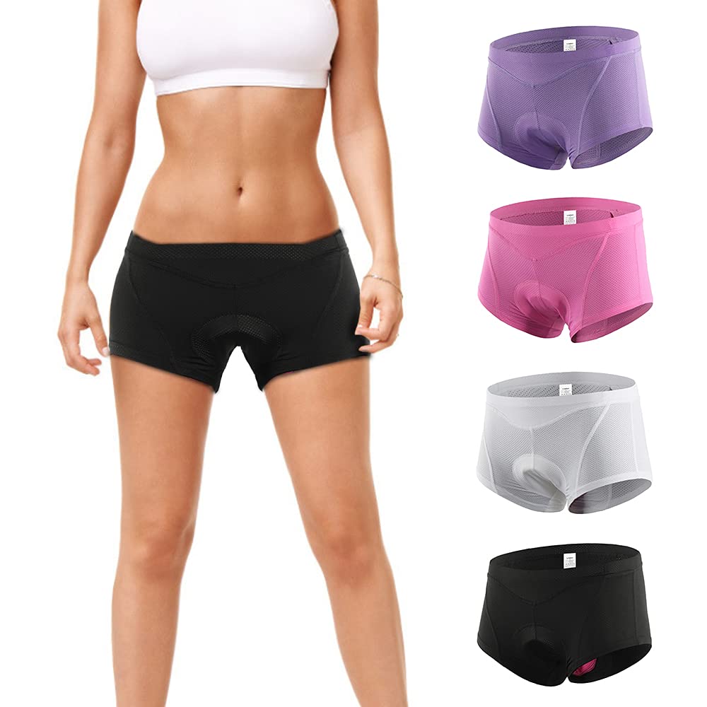 **Women's 3D Gel Padded Cycling Shorts - Breathable Bike Underwear for Comfort & Support - Perfect for Road Biking, Spinning & Indoor Cycling**