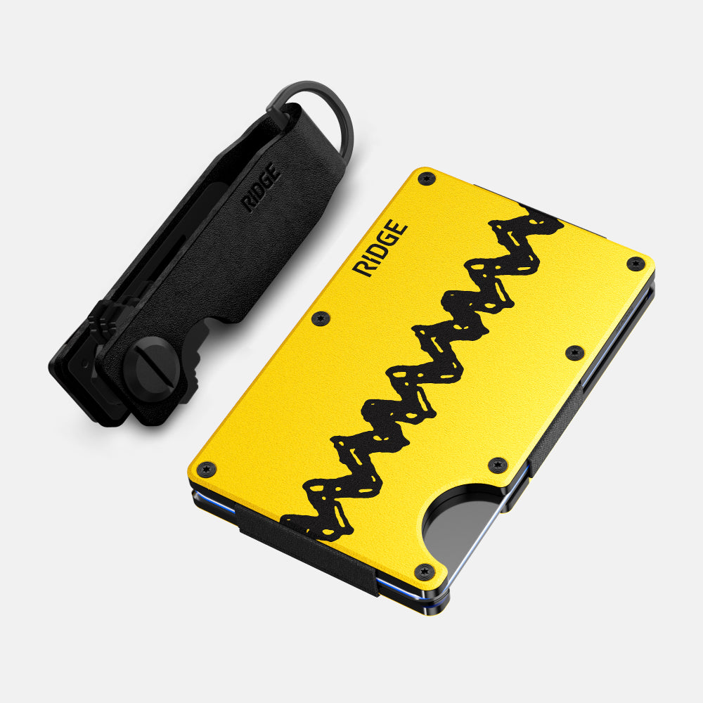 Peanuts Good Grief Midnight Black Leather Daily Driver Kit - Perfect for Commuting, Travel & Everyday Use