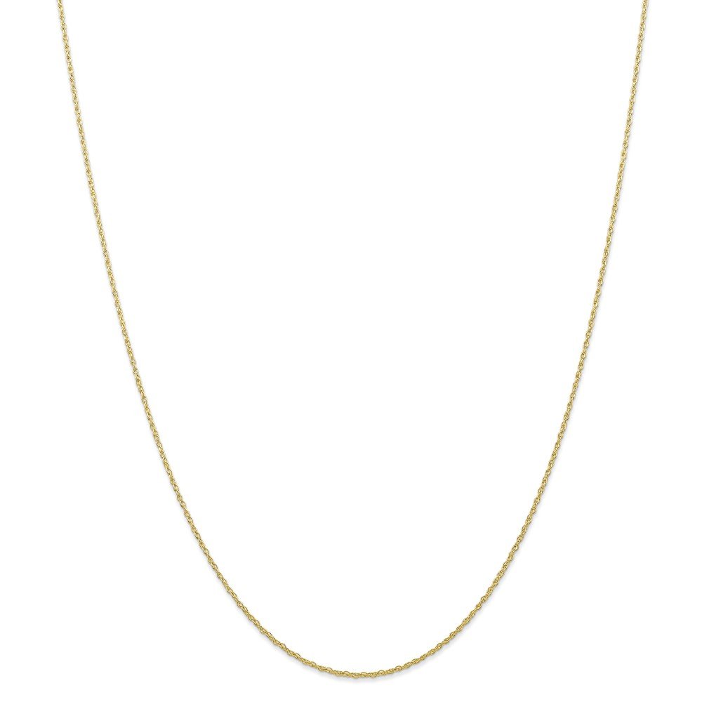 10K Solid Gold 0.7mm Carded Cable Rope Chain Necklace for Women - Dainty Everyday Jewelry, Perfect for Layering & Gift Giving