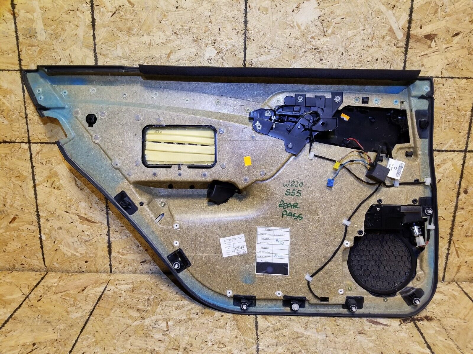 2003 2004 2005 Mercedes Benz W220 S55 AMG Rear Right Passenger Door Trim Panel - OEM Replacement Part - Perfect for Car Interior Repair & Restoration