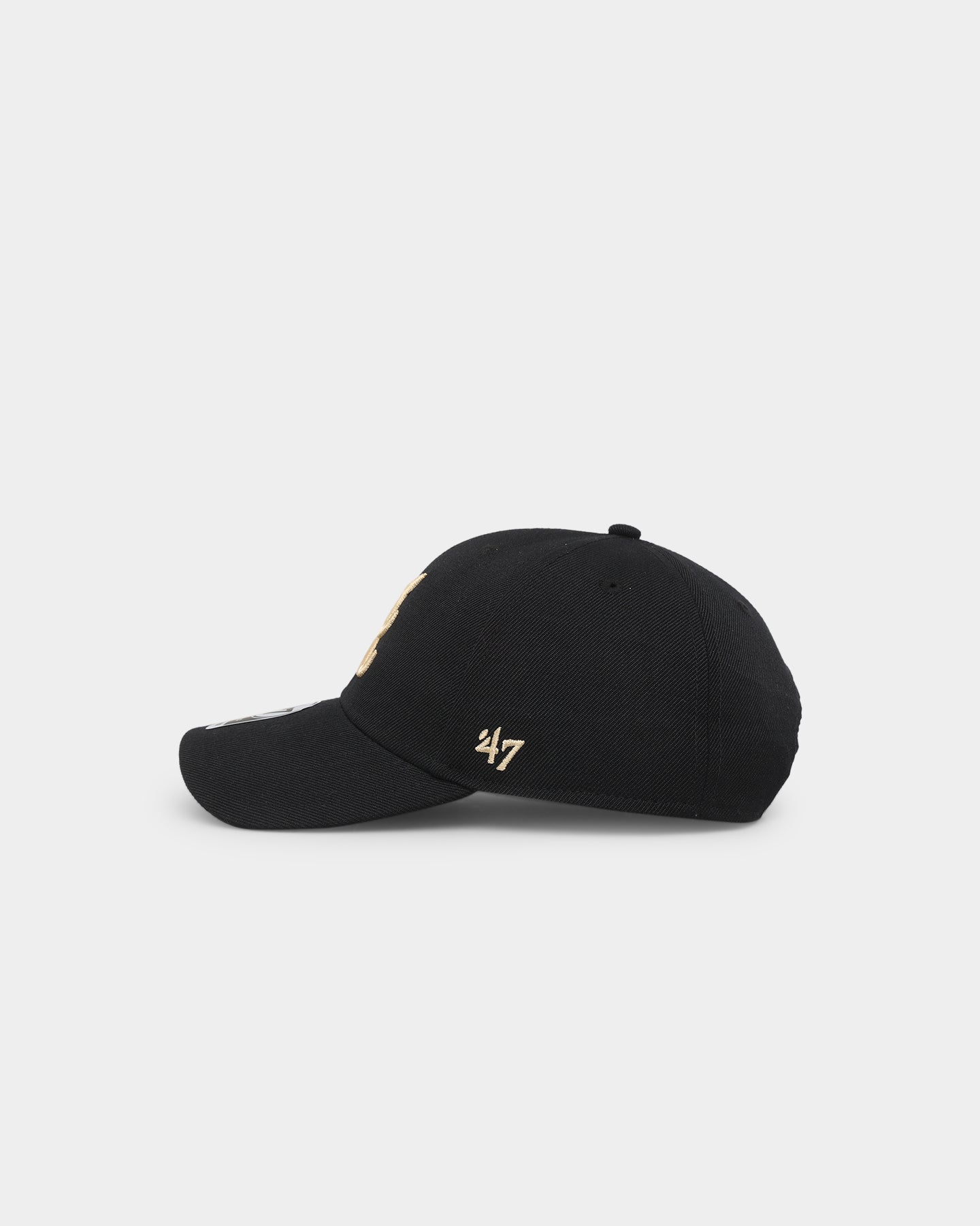47 Brand Atlanta Braves Sure Shot 47 MVP DT Snapback Black Hat - Adjustable Baseball Cap for Men & Women - Perfect for Sports Fans, Casual Wear & Outdoor Activities