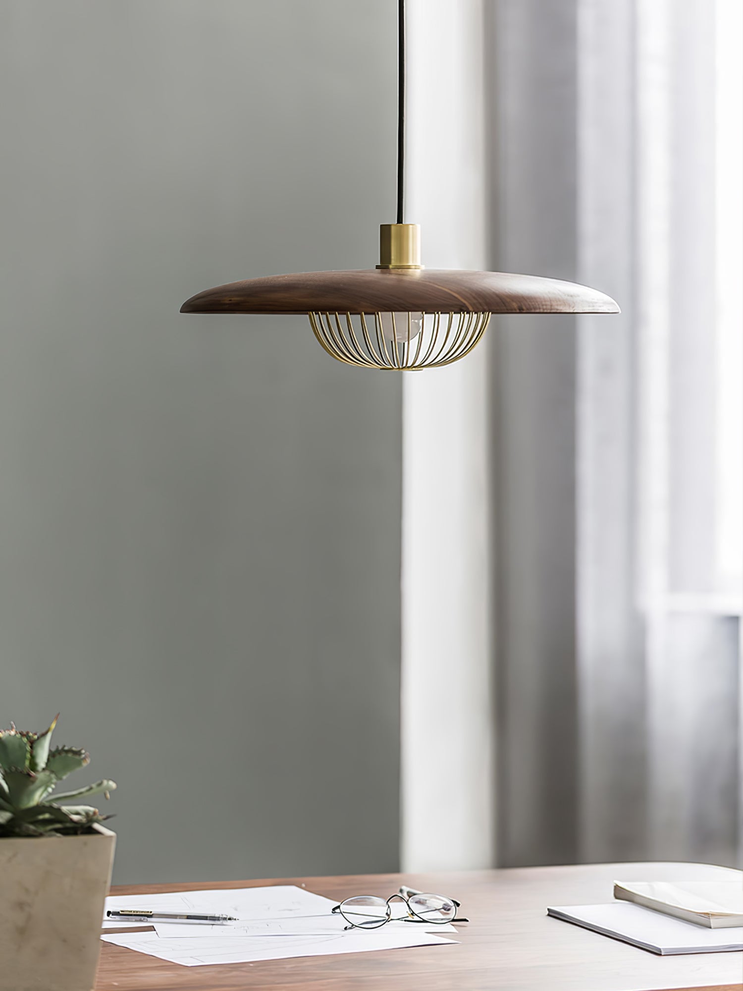 Kasa Modern Pendant Light Fixture - Adjustable Hanging Lamp for Kitchen Island, Dining Room & Bedroom - Sleek Design with Dimmable LED Bulb (Black)