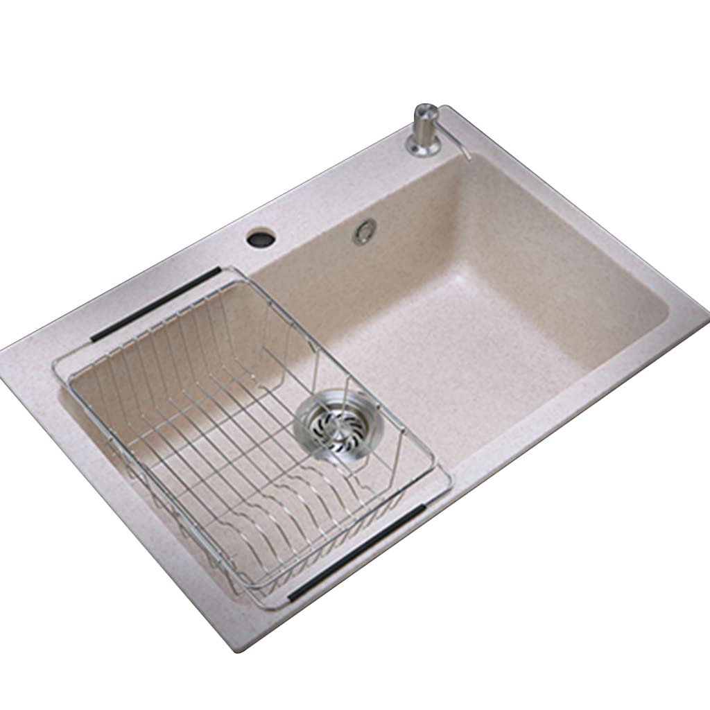 Premium Granite Single Bowl Kitchen Sink - Durable Quartz Stone for Restaurants, Bars & Home Decor | Perfect for Modern Kitchens, Commercial Use & Luxury Interior Design