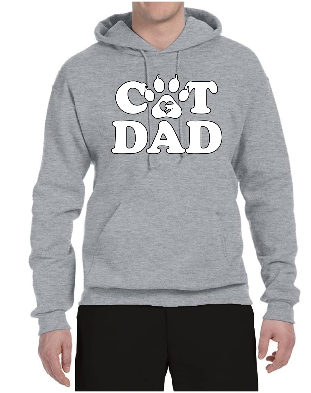 Wild Bobby Best Cat Dad Daddy Gift - Unisex Graphic Hoodie Sweatshirt for Pet Lovers - Perfect for Father's Day, Birthday & Casual Wear