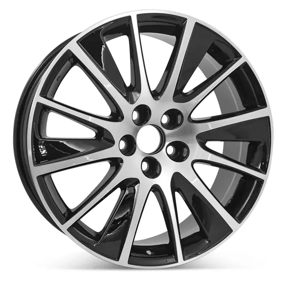 19 Inch Toyota Highlander Wheel Replacement - Machined Black Replica Rim 75215 A 426110E470 - Perfect for Off-Roading, City Driving & Custom Upgrades