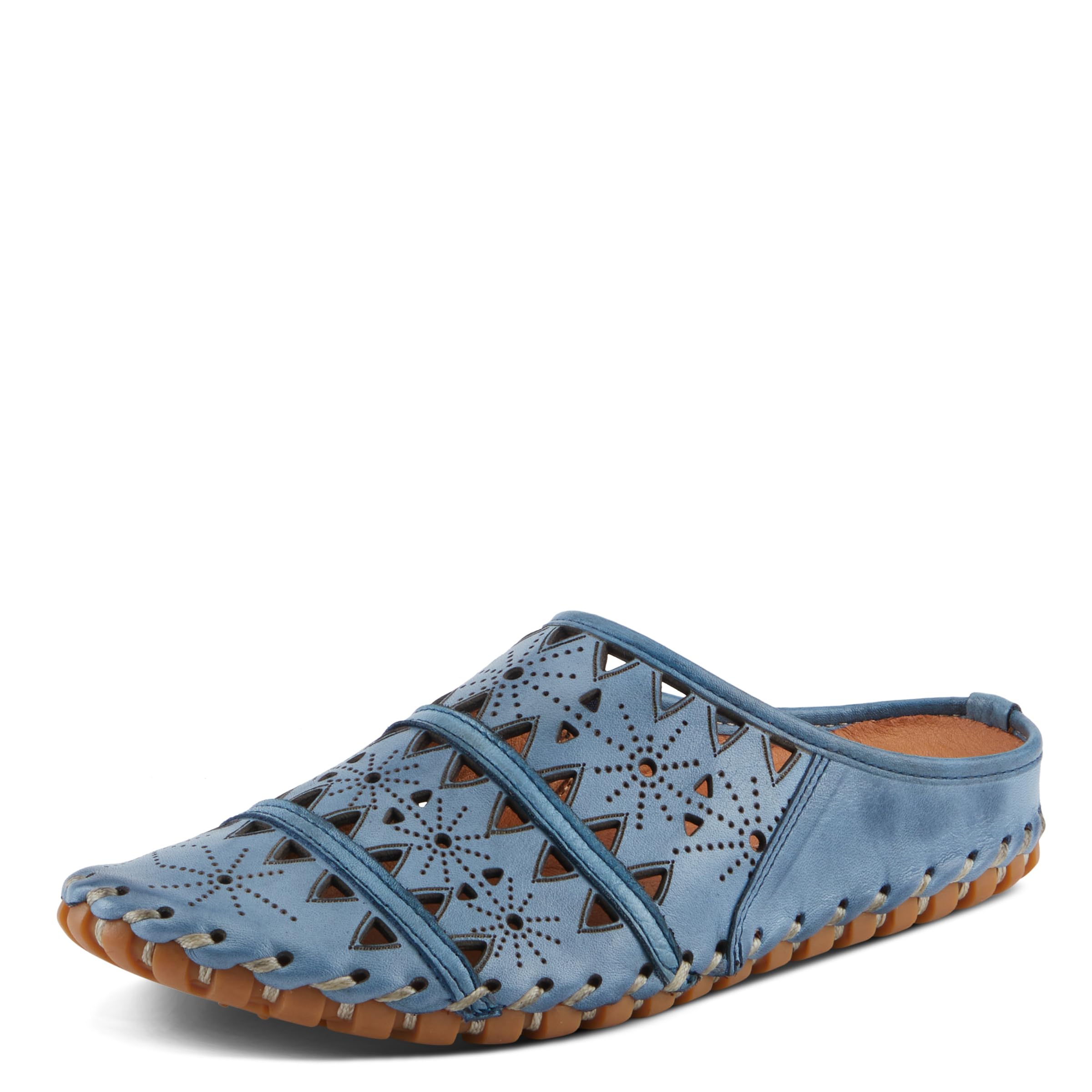 Spring Step Fusalide Women's Slip-On Clogs - Comfortable Leather Shoes with Non-Slip Rubber Outsole - Perfect for Casual Wear, Work, and Travel