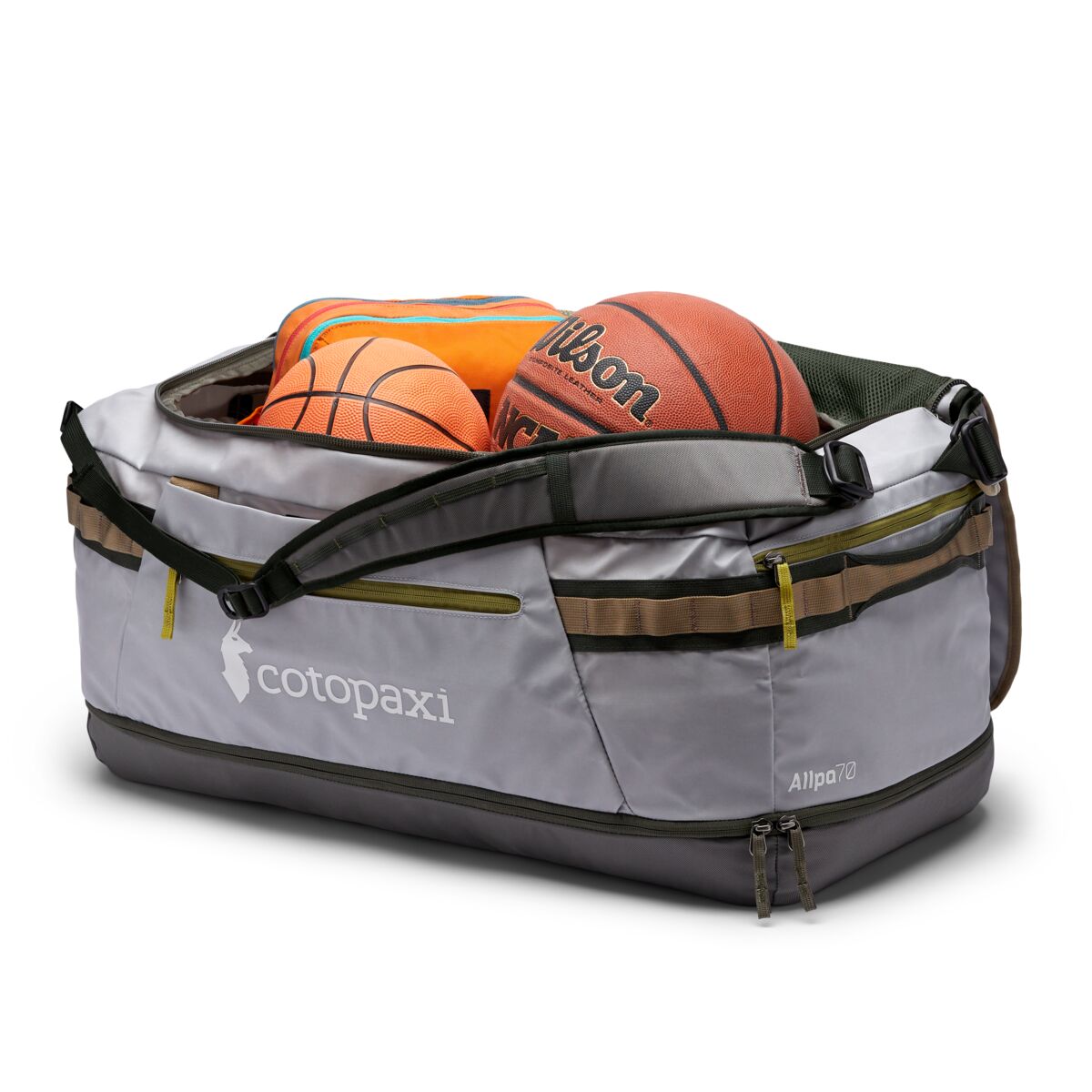 Cotopaxi Allpa 70L Travel Duffel Bag - Waterproof Carry-On Luggage for Outdoor Adventures, Hiking & Air Travel (Smoke/Cinder Color) | Perfect for Camping, Backpacking & Weekend Getaways